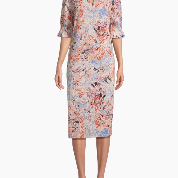 Crafted of seersucker cotton, the Nydela midi-dress from Masai Copenhagen - Picture 4 of 8